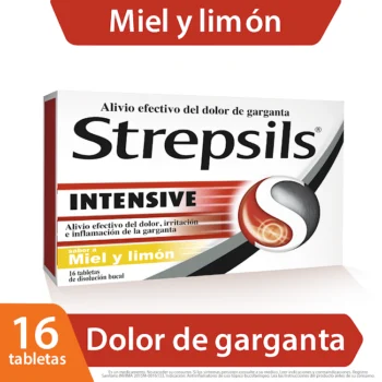 STREPSILS INTENSIVE MIEL Y LIMÓN FLURBIPROFENO