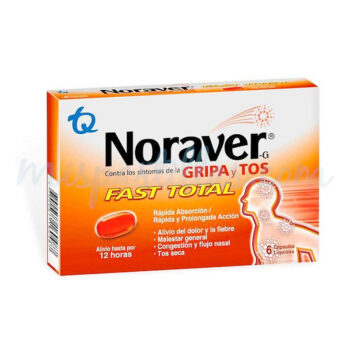 NORAVER GRIPA FAST TOTAL X 6 CAPS