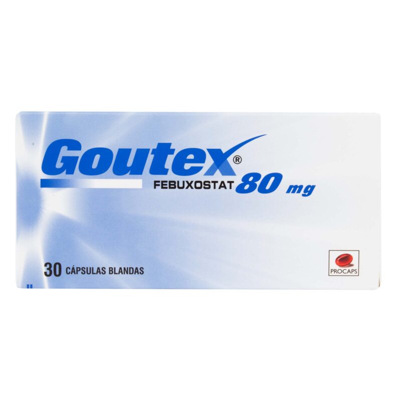 GOUTEX 80 MG 30 CAP. BLANDAS