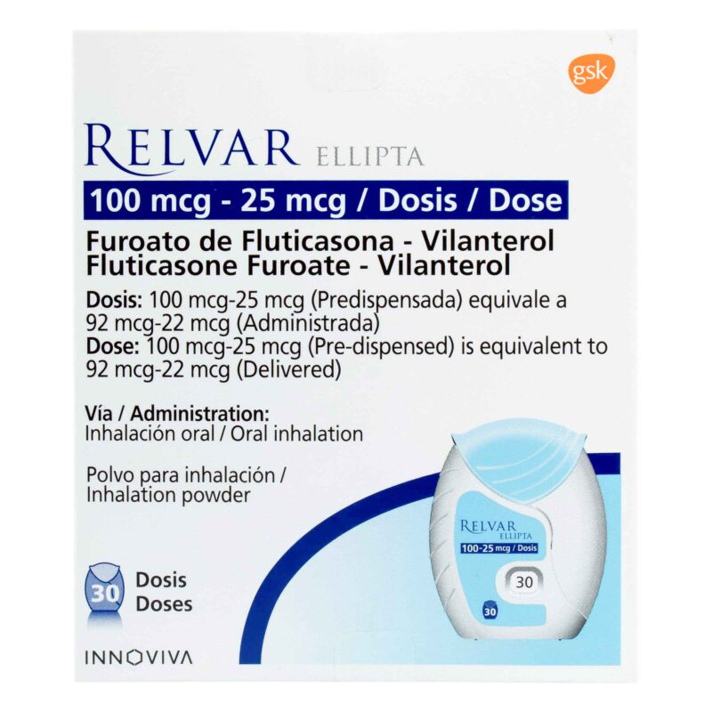 RELVAR ELL.100/25MG 30DOSIS