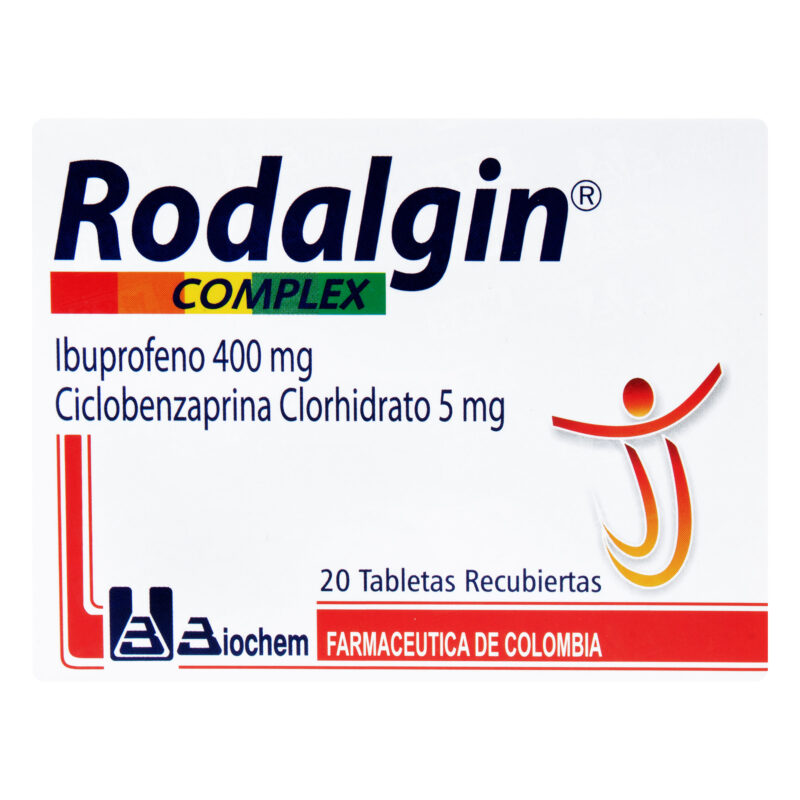 RODALGIN COMPLEX 400 MG 20 TABLETAS