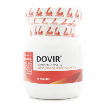 DOVIR FCO X 30 TABLETAS (IBUPROFENO + HIDROCODONA)